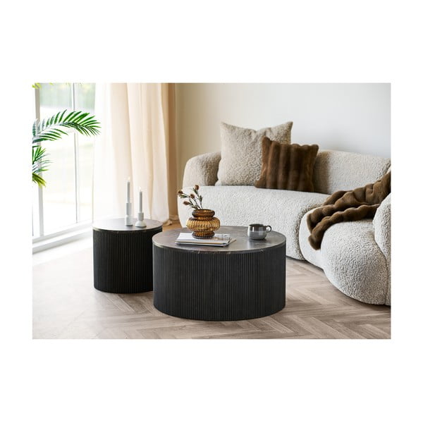 Кръгла странична масичка с плот от имитация на мрамор ø 45 cm Rota – House Nordic-image-2