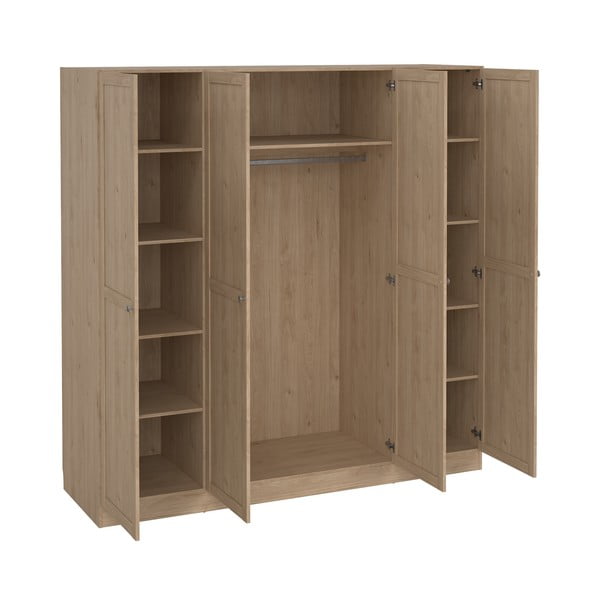 Гардероб с дъбов декор в естествен цвят 195,5x200 см Billund - Tvilum-image-4