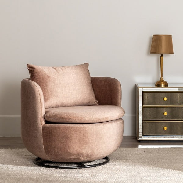 Светлокафяво кресло – Ixia-image-1