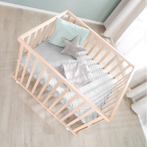 Сива кошара за игра от букова дървесина 75x100 cm Roba style - Roba-image-4