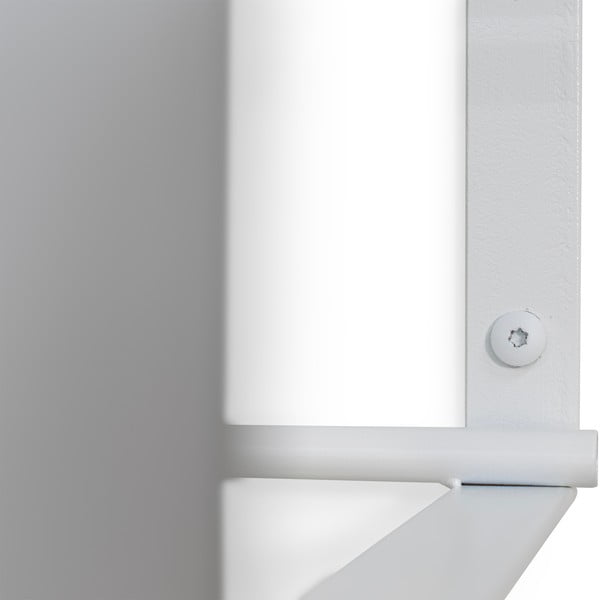 Бяла метална стенна закачалка с рафт 100 cm Rex – Spinder Design-image-3