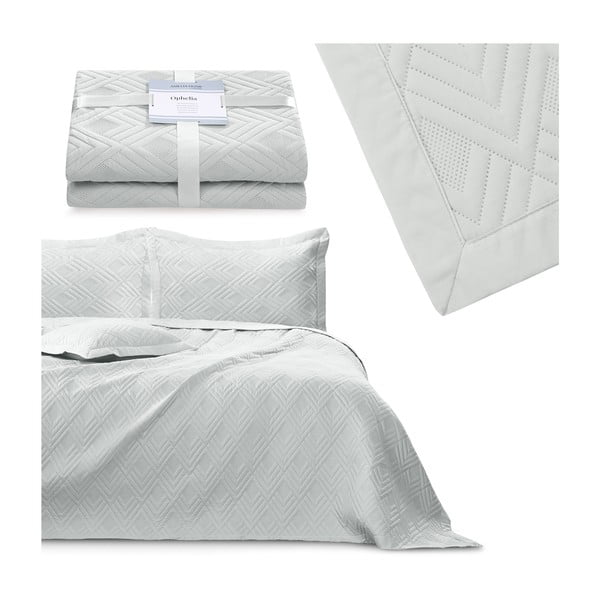 Светлосиво капитонирано покривало за легло от микрофибър 220x240 cm Ophelia – Restilo-image-4