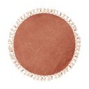 Кафяв килим за баня ø 80 cm Tuft – Foutastic