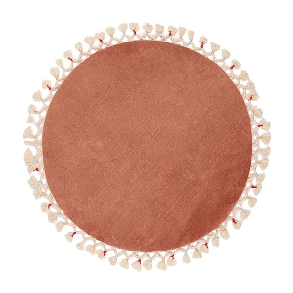 Кафяв килим за баня ø 80 cm Tuft – Foutastic