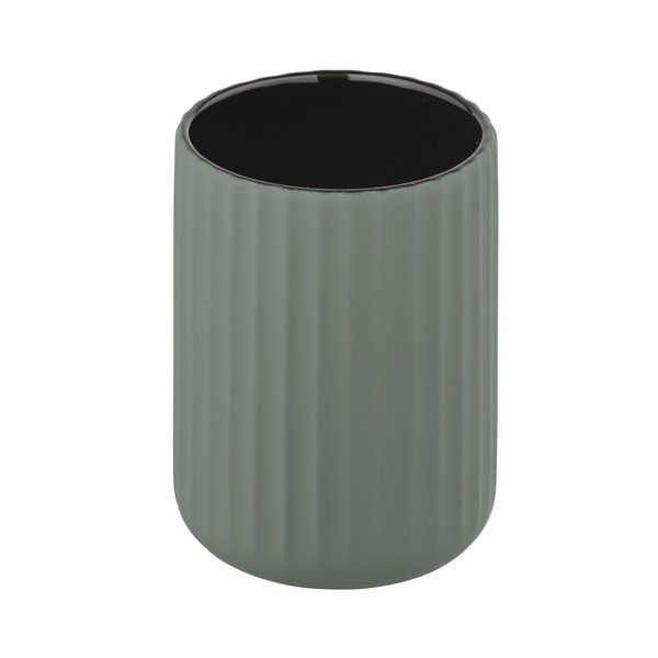 Зелена керамична чаша за четки за зъби Belluno - Wenko