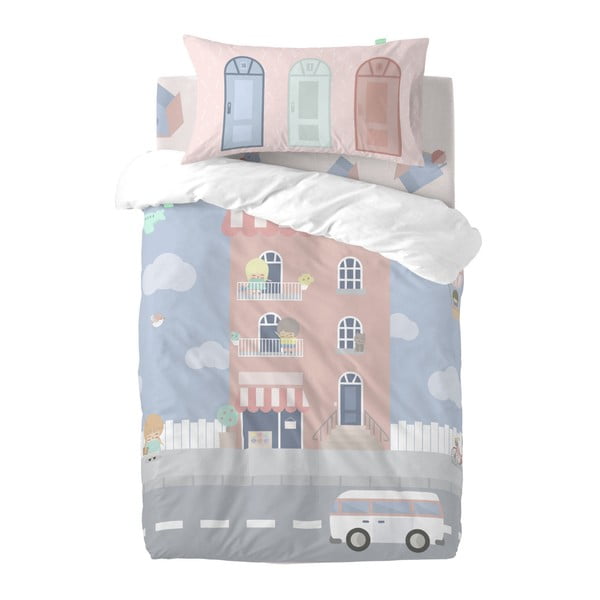Детско спално бельо от чист памук Neighbor, 115 x 145 cm - Happynois