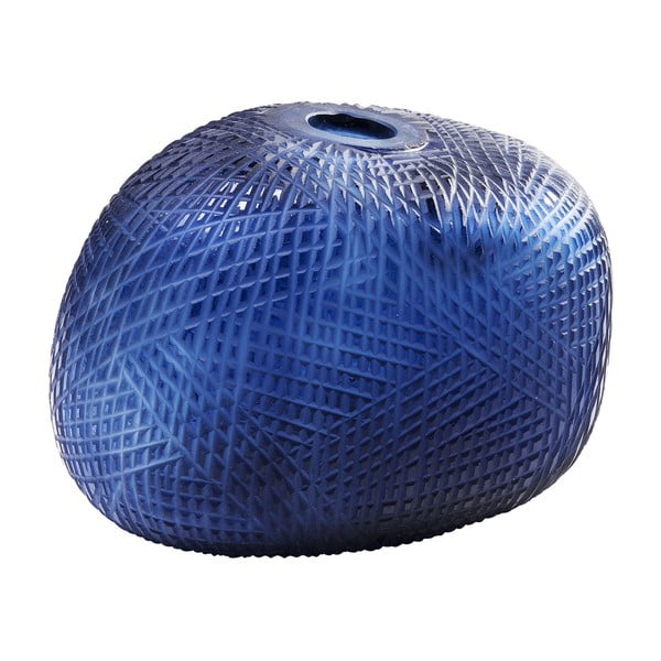 Синя стъклена ваза Харакири, височина 23 cm Cut Out - Kare Design