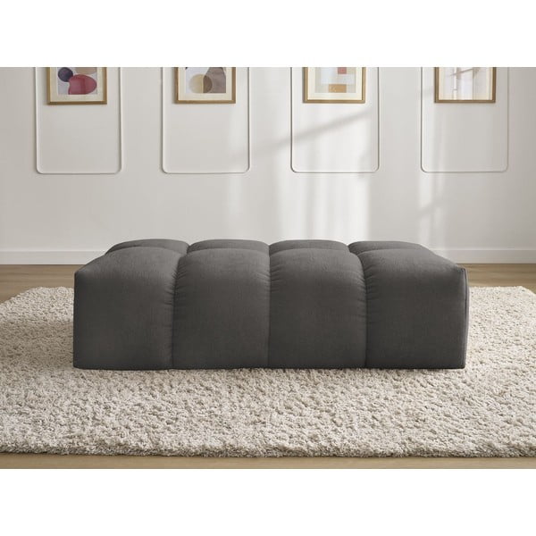 Тъмносива шенилова табуретка Everest – Bobochic Paris-image-3