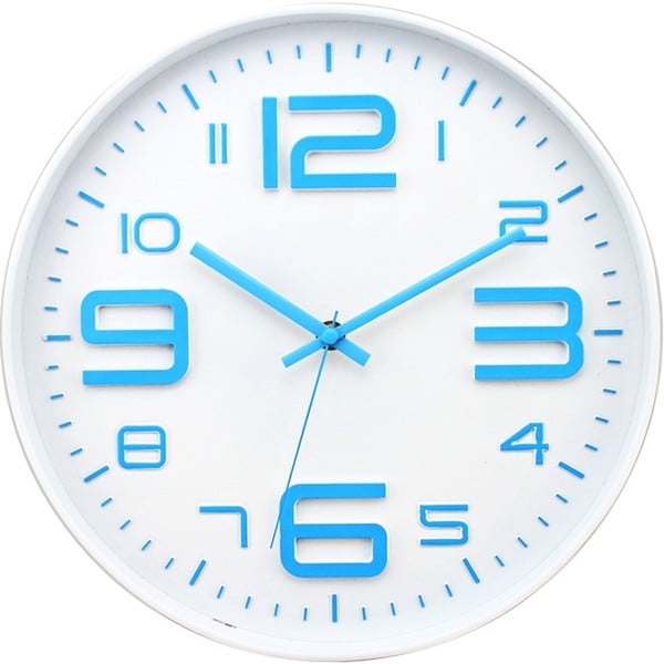 Часовник със сини цифри, 30 cm - Postershop