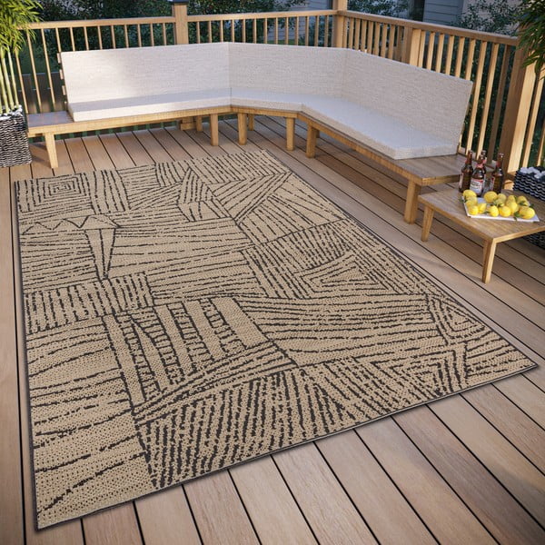 Бежов килим за открито 80x150 cm - Elle Decoration-image-1