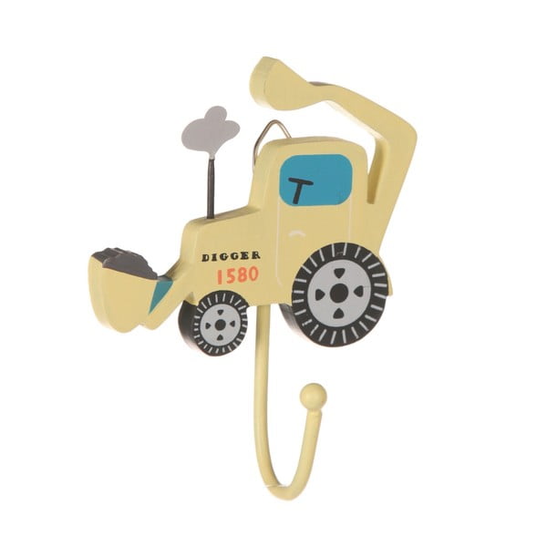 Жълта стенна кука Digger – Sass & Belle