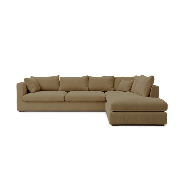 Бежов ъглов диван (десен ъгъл) Comfy - Scandic