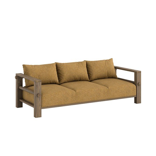 Диван в цвят жълта охра 225 cm Bare – Karup