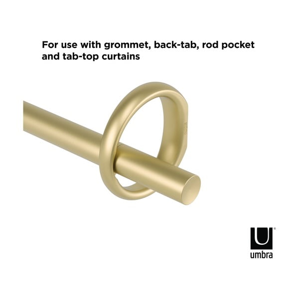 Стоманен разтегателен корниз 107 - 305 cm Ringlet - Umbra-image-4