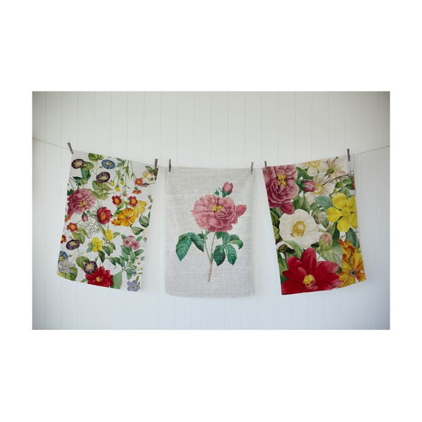 Комплект от 3 кърпи Spring Spring Flowers - Madre Selva