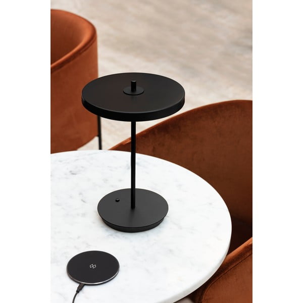 Черна метална LED настолна лампа с метален абажур (височина 31 cm) Asteria Move – UMAGE-image-1