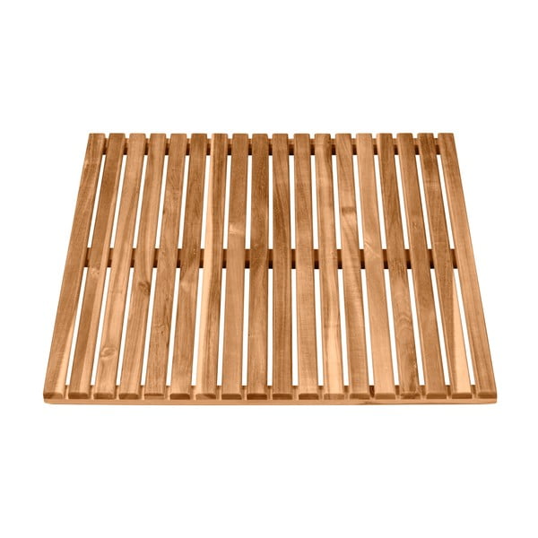 Изтривалка за баня от акациево дърво, 55 x 55 cm - Wenko-image-1