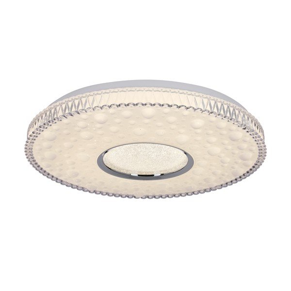 Бяло LED осветително тяло за таван 38x38 cm Bubbles – Candellux Lighting-image-1