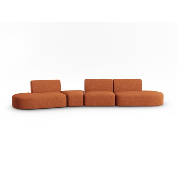 Оранжев диван 412 cm Shane - Micadoni Home