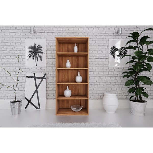 Библиотека за книги от букова дървесина 74x176 cm Vento - The Beds-image-4