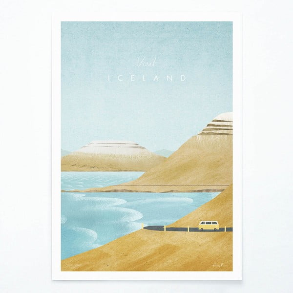 Плакат , 30 x 40 cm Iceland - Travelposter