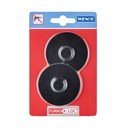 Комплект от 2 черни самозадържащи се стенни скоби Turbo-Loc Classic Plus - Wenko