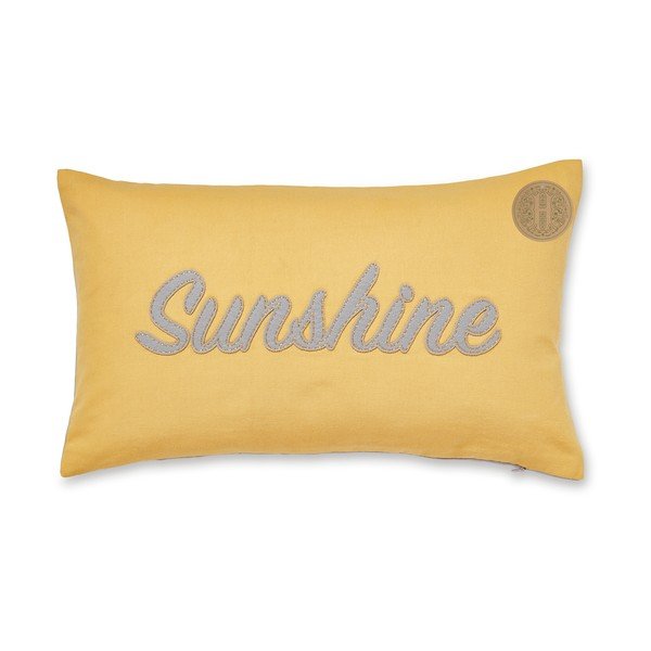 Жълта памучна декоративна възглавница Sunshine, 30 x 50 cm Sunsine - Cooksmart ®-image-2
