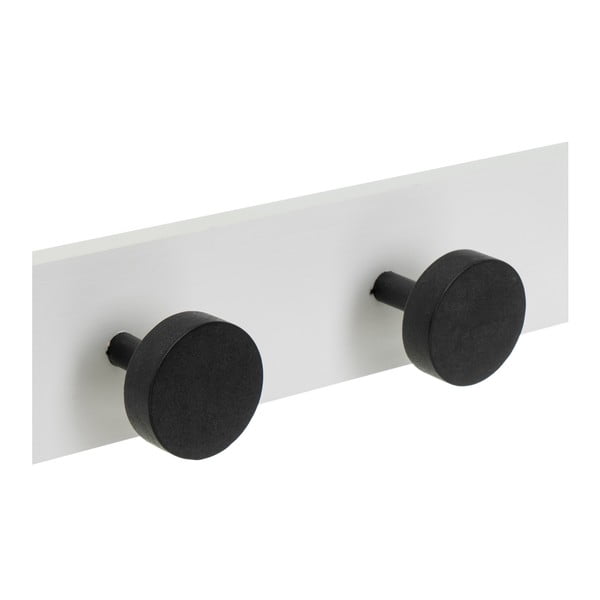 Черно-бял стенна закачалка от масивен бор 40 cm Anillos – Casa Selección-image-2