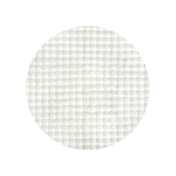 Бял кръгъл килим подходящ за пране ø 100 cm Bubble White – Mila Home