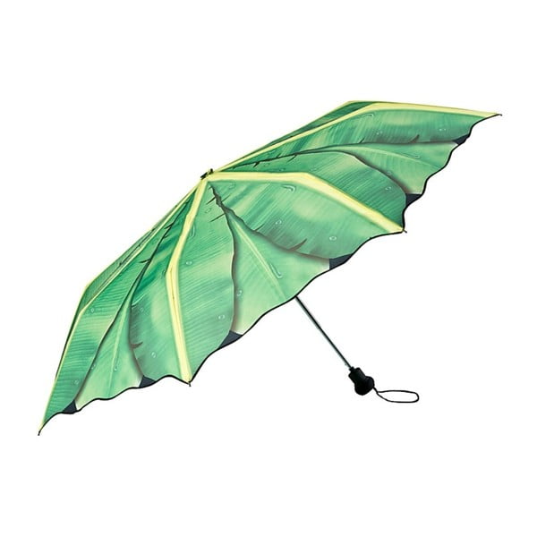 Зелен сгъваем чадър Бананови листа, ø 90 cm - Von Lilienfeld