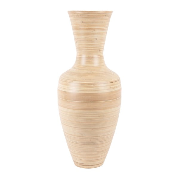 Висока бамбукова ваза в естествен цвят Neto - PT LIVING