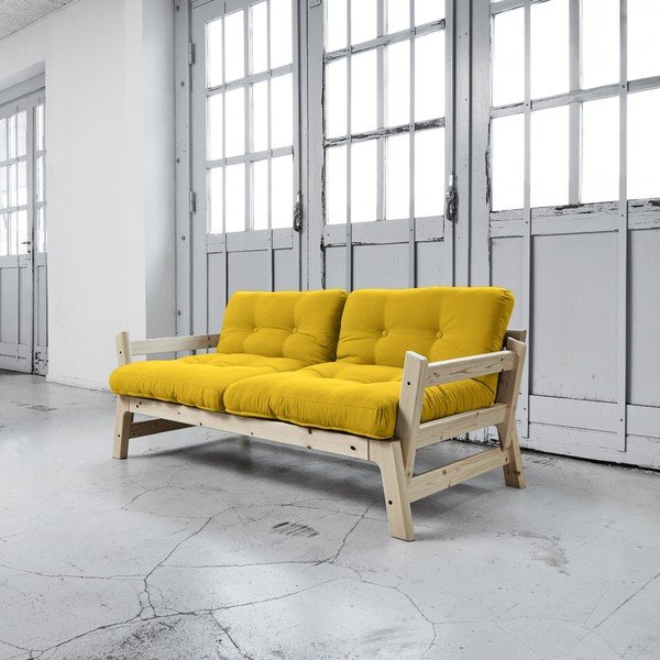 Rozkládací pohovka Karup Step Natural/Amarillo