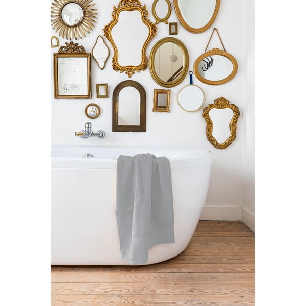 Светлосива хавлиена кърпа , 50 x 100 cm - Tiseco Home Studio-image-1