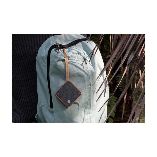 Тъмно кафяв черен квадратен Bluetooth високоговорител - Gingko-image-2