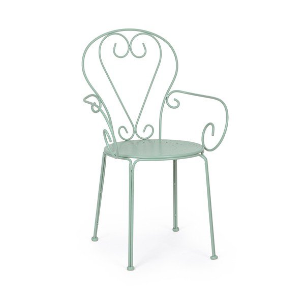 Градински стол метален в цвят мента Etienne – Bizzotto