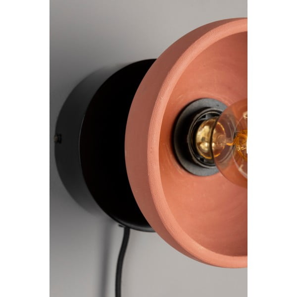 Стенна лампа в цвят сьомга и черно Zahra – Dutchbone-image-3