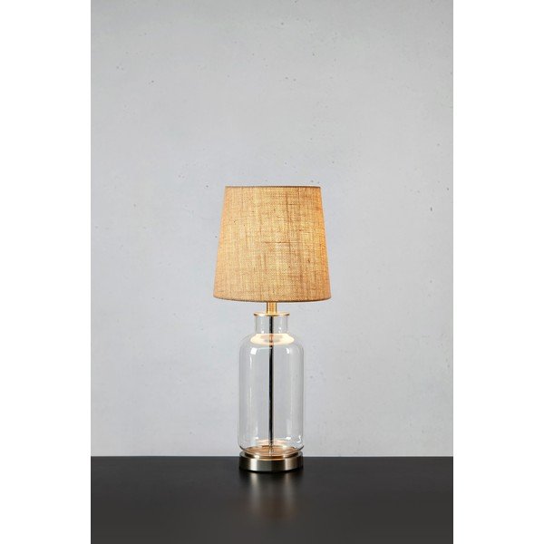 Настолна лампа в естествен цвят с абажур от юта (височина 60 cm) Costero - Markslöjd-image-1