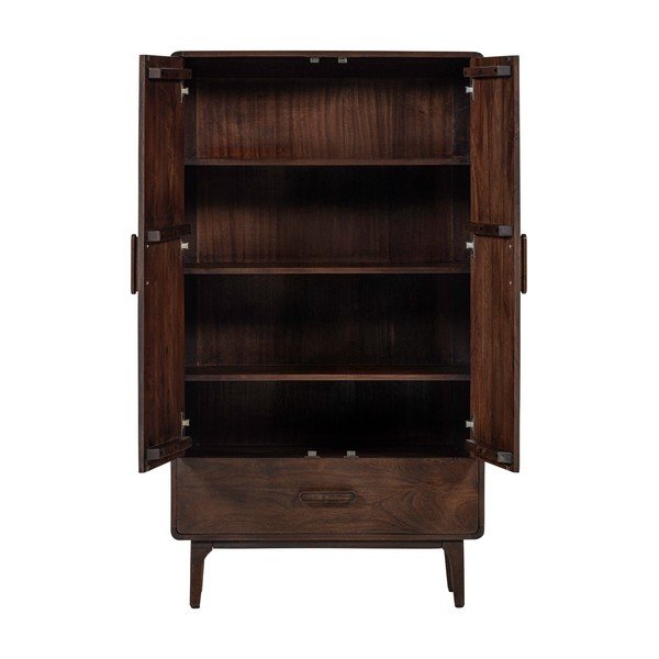 Шкафче от масивно манго в тъмно естествен цвят 85x150x35 cm Liya – WOOOD-image-4