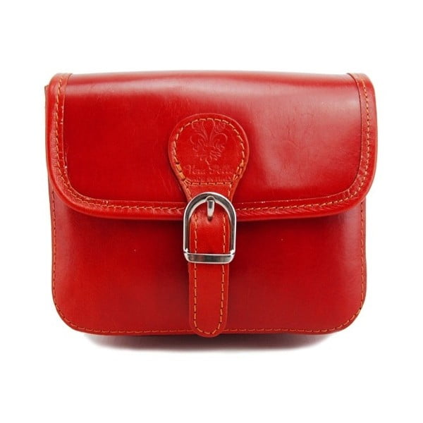 Červená kabelka z pravé kůže GIANRO' Shoppa