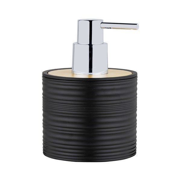 Черен пластмасов диспенсер за сапун 350 ml Lyon – Allstar-image-1