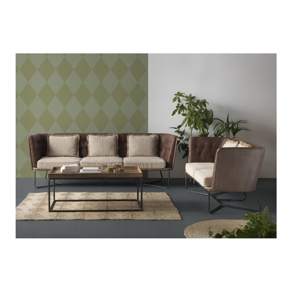 Dvoumístná pohovka s kovovou konstrukcí a polstrováním Geese-image-1