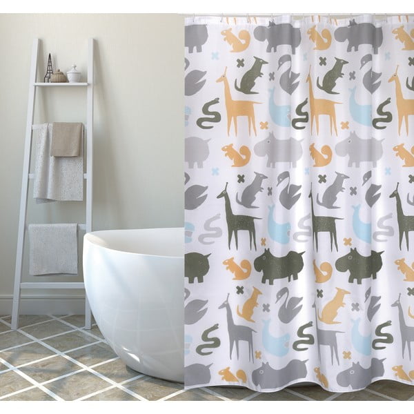 Завеса за душ 180x200 cm Noe – MSV-image-1