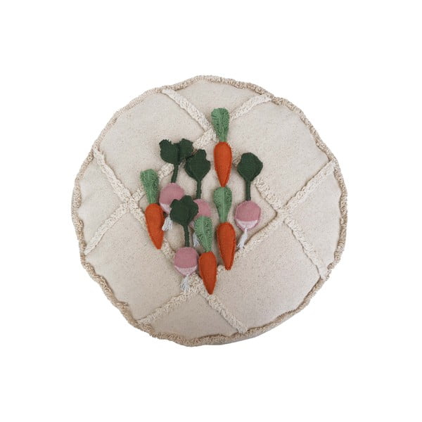 Кремав детски пуф Tic-Tac-Toe – Lorena Canals-image-4