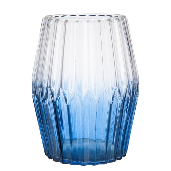 Váza Glass in Dark Blue, 15 cm