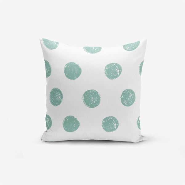 Памучна калъфка за възглавница Mind Green With Points, 45 x 45 cm - Minimalist Cushion Covers