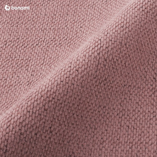 Розово двойно тапицирано легло с място за съхранение с включена подматрачна рамка 180x200 cm Lupine – Micadoni -image-1