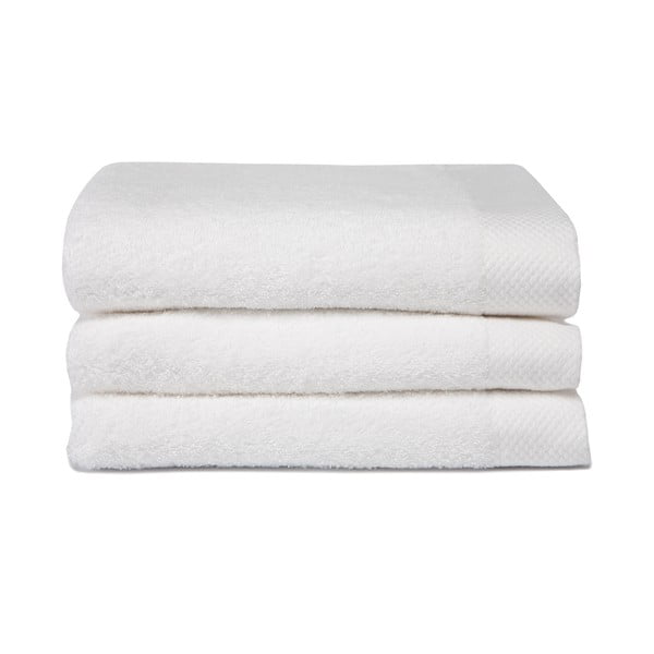 Sada 3 bílých ručníků Seahorse Pure, 60 x 110 cm