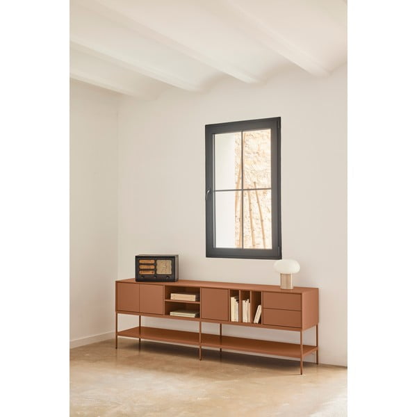 Маса за телевизор в тухлен цвят 220x74x45 cm Platt – Teulat-image-1