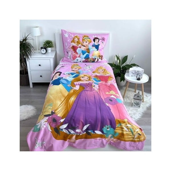 Памучно детско спално бельо за единично легло 140x200 cm Princess - Jerry Fabrics-image-1