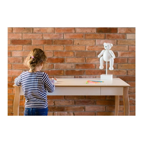 Бяло бюро за писане , дължина 105 cm Lillo - Ragaba-image-2